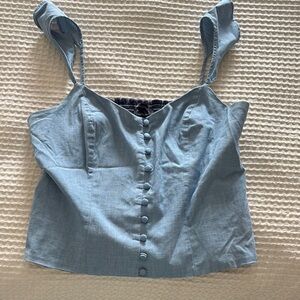 Stylish chambray cami top